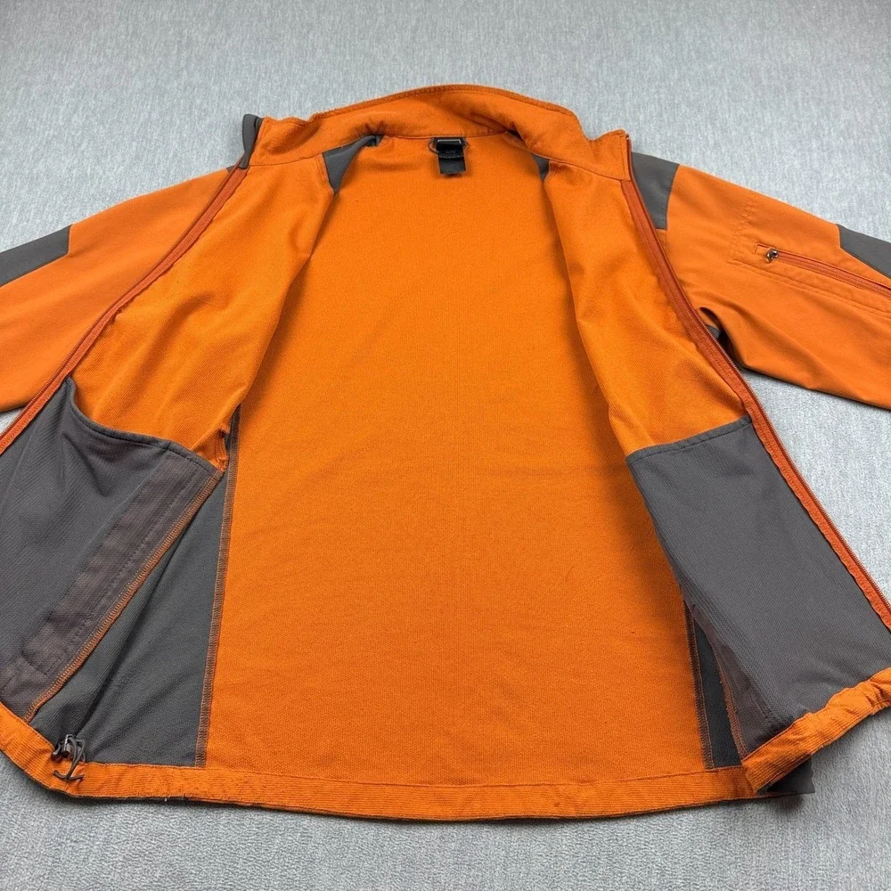 The North Face Jacket Mens XL Orange Gray Apex Bionic Full Zip Softshell Outdoor